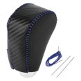 thumbnail image 1 of Cubierta de pomo de cambio de marcha Unique Bargains, protector de manija de cambio para Honda CR-V 2012-2014, fibra de carbono negra, azul, cuero sintético, 1 Pc antideslizante para automóvil, 1 of 1