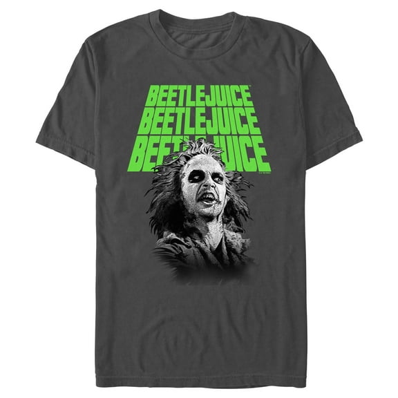 Men's Beetlejuice Three Times Logo Graphic T-Shirt