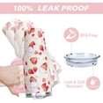 thumbnail image 4 of 40 oz Cute Strawberry Print Tumbler with Handle and Straw Lid Strawberry Themed Gifts for Women Double Insulated Cup Travel Coffee Mug, 4 of 6