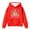 Red, variant on Kiijoy Girls Hoodie Capybara Print Hooded Sweatshirt with Pocket for Fall Winter