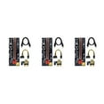 thumbnail image 3 of Maytalsory PCI-E 1x to 6x Exender Board USB Card Module Portable Mining Computer Motherboard Adapter Component Device Miner Red Slot+Black Wire 3Set, 3 of 6