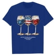 thumbnail image 4 of HCYSFG Womens 250th Anniversary t shirt Wine Glass Print top Independence Day Crew Neck Casual Patriotic July 4th Celebration Style tee, 4 of 4