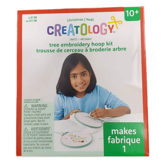 Creatology Tree Embroidery Hoop Kit Christmas