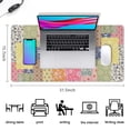 thumbnail image 5 of Long Mouse Pads for Desk,Pioneer Flower Floral Print Pattern Desk Mats on Top Of Desks, Desk Mouse Pad Extra Large with 3mm Non-Slip Base and Stitched Edge for Gaming,Office,Work,Home 31.5"x15.7", 5 of 6