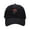Black, variant on Womens Hat Fashion Embroidered Rose Baseball Cap Soft Top Adjustable Unisex Dad Hat For Casual Streetwear Style
