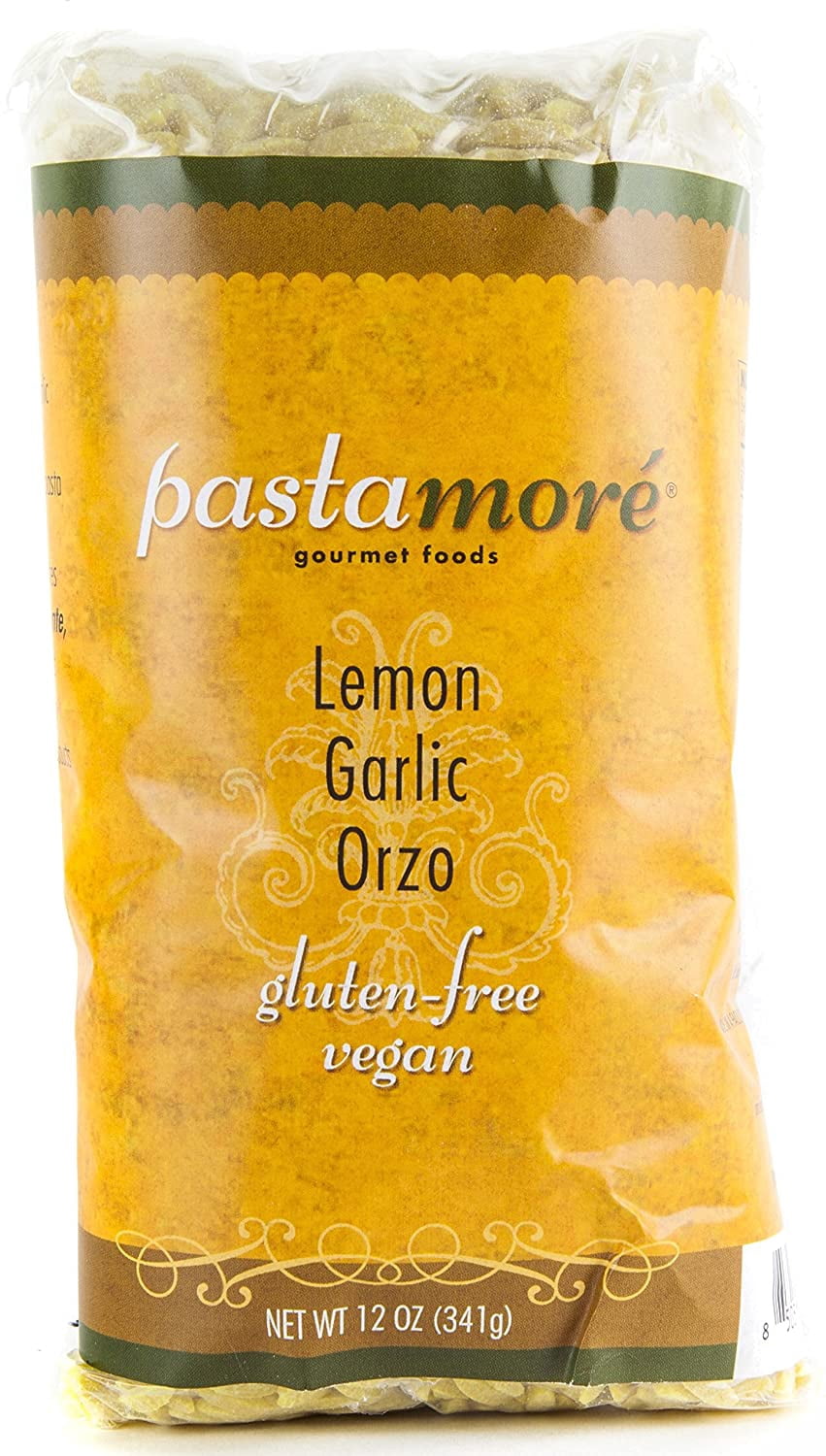 Pastamore Gluten Free Pasta Lemon Garlic Orzo 12 Ounce Walmart Com Walmart Com