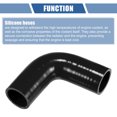 thumbnail image 4 of Unique Bargains 1 Pcs 40mm 1.57" ID 102mm 4.02" Length 90° Black Car Silicone Hose, 4 of 7