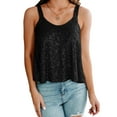 thumbnail image 2 of Bling Bling Women's Sleeveless Sequin Tank Top Camisole Summer Sexy  Vest Tank Tops, 2 of 5