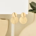 thumbnail image 6 of Aretes De Mujer Bohemia Trendy Geometric Metal Round Earrings For Women Fashion Wedding Jewelry, 6 of 6