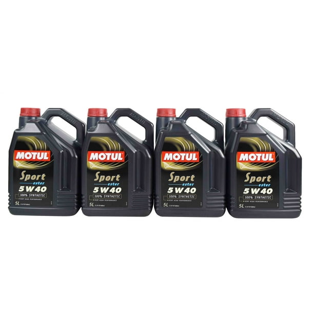 Motul 105700 Sport 5W40 Full Synthetic Ester Motor Oil 5W