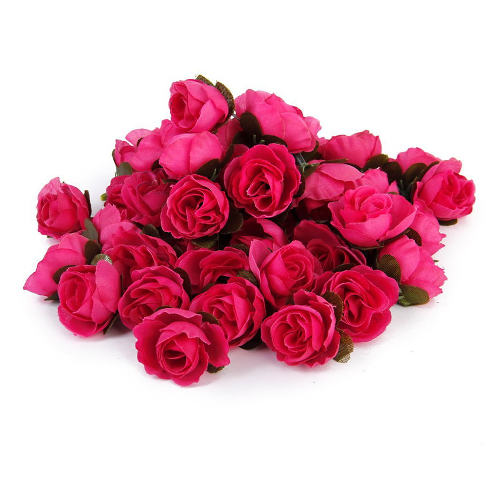 30pcs 3cm Artificial Roses Flower Heads Wedding Decoration (Rose Red) -  Walmart.com
