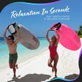 thumbnail image 6 of Nevlers Pink Inflatable Lounger with Travel Bag and Pockets, 6 of 9