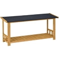thumbnail image 6 of Hommoo Large Wooden Dog House, Outdoor & Indoor with Porch, 2 Doors,Natural, 6 of 7