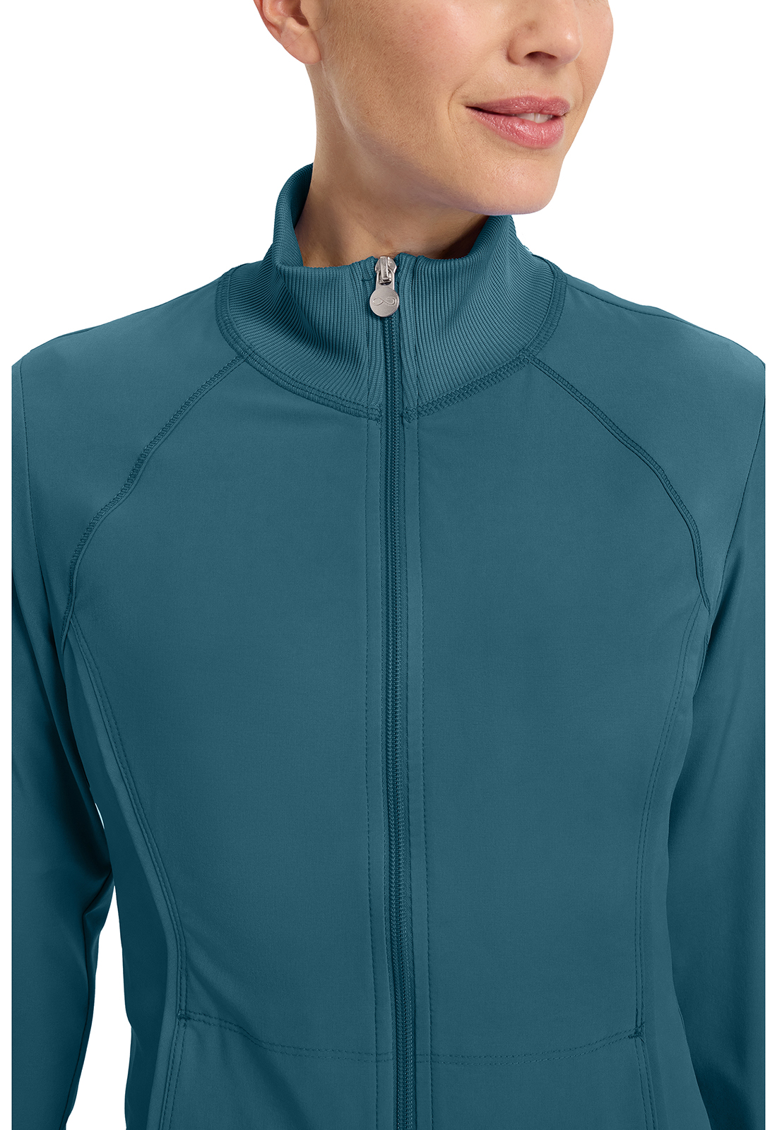 Infinity Cherokee Zip Front Scrub Jackets for Women, 4-Way Stretch Fabric, 2391A
