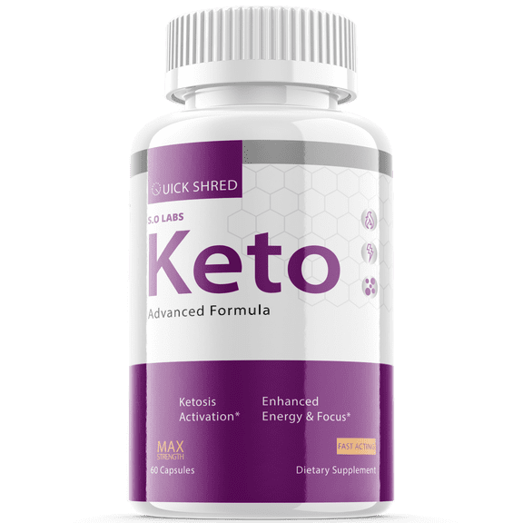 (1 Pack) Quick Shred Keto Pills - Advanced Ketogenic Blend, Ketones, Ketosis Booster, Appetite Control & Suppressants - 60 Capsules