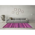 thumbnail image 3 of Ahgly Company Indoor Round Abstract Purple Modern Area Rugs, 8' Round, 3 of 4