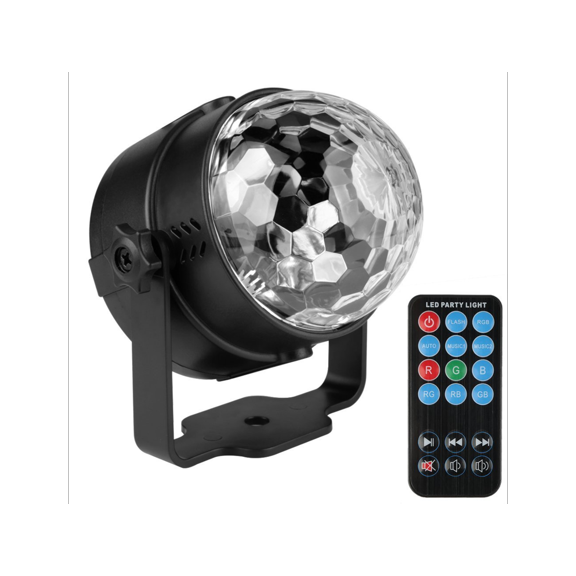 LED Party Light, 7 Color Sound Activated Disco Ball Lights Strobe Club lights Effect Magic Mini Led Stage Lights For Christmas Home KTV Xmas Wedding Show Pub