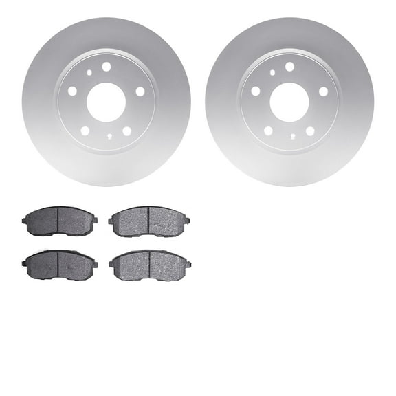 Dynamic Friction Company Rear Brake Geospec Rotors with 5000 Advanced Brake Pads - 4502-03162