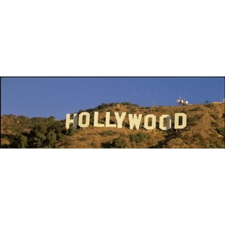- Hollywood Sign Los Angeles CA Stretched Canvas - Panoramic Images (18 x 6)