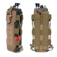 thumbnail image 3 of Molle Water Bottle Bag Travel Camping Hiking Kettle Holder Carrier Pouch Multifunctional Water Bottle Hanging Bag (Mud), 3 of 10