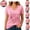 Hot Pink, variant on Mfakffe Breast Cancer Shirts for Women Breast Cancer Awareness V Neck Short Sleeve T-Shirt Floral Pink Ribbon Embroidery Effect Casual Loose Tee