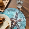 thumbnail image 4 of Round Placemats Ocean Sea Turtle 15 inch Set of 6 Table Mats for Dining Table Nautical Retro Watercolor Heat Resistant Non-Slip Kitchen & Home Decorative Place Mat Set, 4 of 8