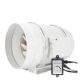 thumbnail image 1 of 8'' Silent Inline Duct Fan Ventilation System With Speed Controller Air Exhaust Extractor With EC Motor Ventilator ,Fast Wind Speed, 1 of 6