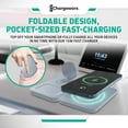 thumbnail image 5 of Chargeworx 3-in-1 Wireless Charger, Foldable Magnetic Charging Station, 15W, Blue, 5 of 7