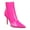 Fuchsia Patent, variant on Womens Holand Patent Pointed Toe Booties