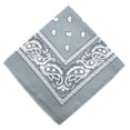 thumbnail image 1 of Eigraketly Moda Unisex Bandana Hop Pañuelo cuadrado grande Estampado de Cachemira Diadema Muñequeras Pañuelo para la cabeza Pañuelo de tinte Ciclismo Gris, 1 of 5