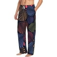 thumbnail image 2 of Daiia Colorful Shells Men's Sleep Pant with Pockets and Drawstring,Pajama Pants-Large, 2 of 9