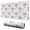 Deer Floral Crown, variant on 31.5x15.7 Inch Gaming Mouse Pad, Non-Slip Stitched Rubber Desk Mat for Desktop & Laptop,Deer Floral Rose White Pattern