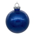 thumbnail image 1 of Adorno Navideño Vickerman 6 Bolas Transparentes con Purpurina Azul, 1 of 1