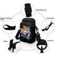 thumbnail image 5 of HELLHERO Sunflower Cats Pattern Women Adjustable Shoulder Strap Polyester Cross Body Purse Adult 4.33x1.97x7.09 Sunflower, 5 of 7