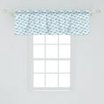 thumbnail image 2 of Ambesonne Cartoon Valance Pack of 2, Smiling Rain Cloud, 54"X18", Sky Blue Purple, 2 of 2