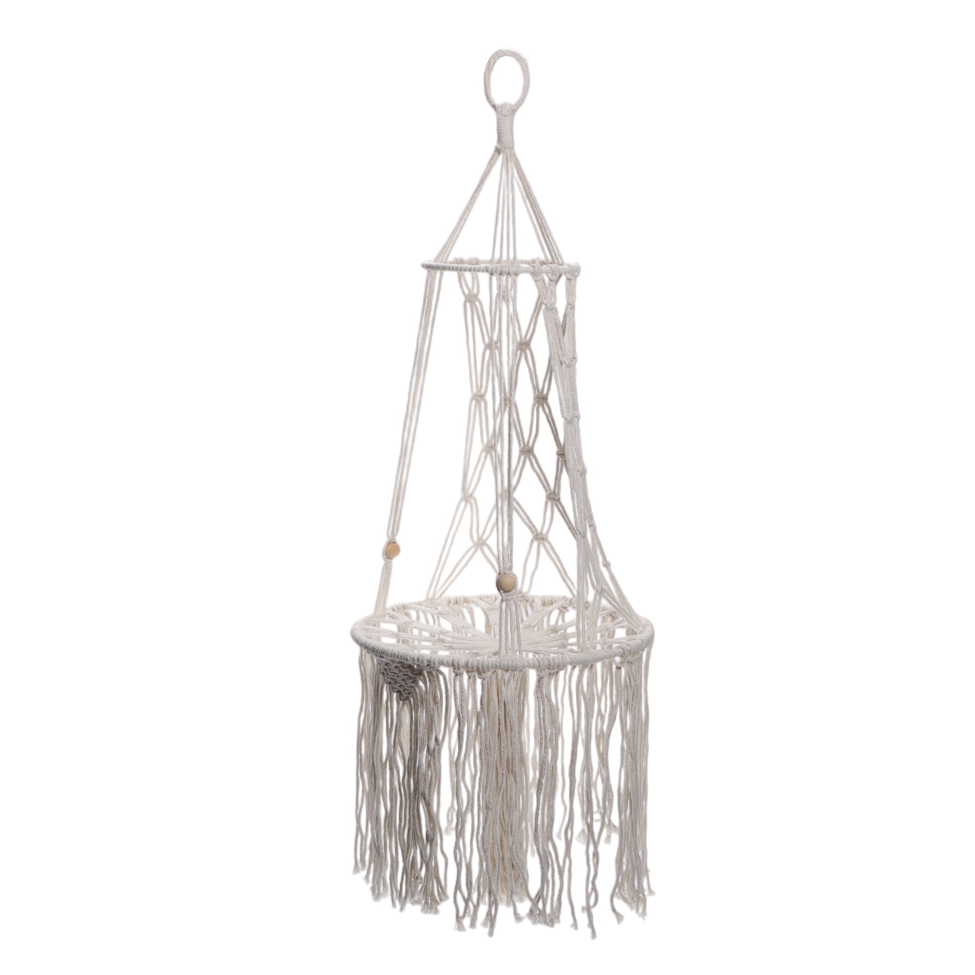 Unique Bargains Cat Window Perch Handwoven Cat Swing Cat Window Hammock Hang on Wall Bed for Sleeping and Playing Cat Perch without Cushion White 11.8 in