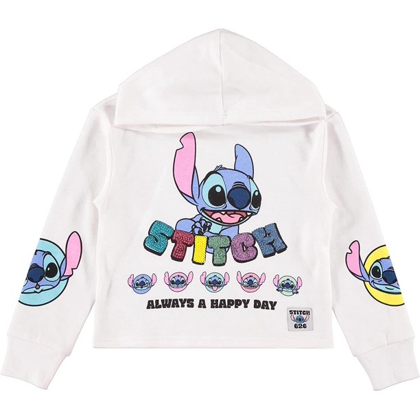 Lilo & Stitch Girls Hoodie Stitch Skimmer Pullover Hoodie Sizes 416