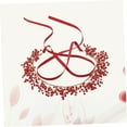 thumbnail image 5 of FOMIYES Elegant Red Bridal Hair Band Crystal Beaded Headpiece for Wedding Style, 5 of 8