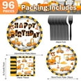 thumbnail image 3 of Jestar 96Pcs Construction Birthday Party Supplies Construction Theme Paper Plates and Napkins for Boys Kids Tractor Dump Digger Vehicle Themed Party Favors, Serve 24, 3 of 8