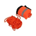 thumbnail image 1 of Water Floating Rope, Oxford Cloth Throw Rope Bag Life Saving Reflective Rope Water Floating Bag High Visibility Outdoor Saving Equipment for Water Sports Water Rescuing, Orange, 1 of 7