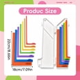 thumbnail image 3 of Paper Crafting Alignment Guides with Storage Case, Precision Layering & Matting Spacers, Color-Coded L-Shaped Ruler Tools with Size Tabs, for Card Making and Scrapbooking(Orange), 3 of 6