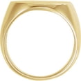 thumbnail image 2 of FB Jewels 14K Yellow Gold 27x19mm Oval Signet Ring Size 10, 2 of 2