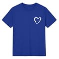 thumbnail image 3 of Women T Shirts Short Sleeve Crew Neck Basic Tees Blue Spring Tops Dressy Tops for Women, 3 of 4