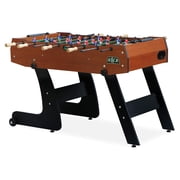 KICK Monarch 48 Recreational Multi Person Folding Foosball Table, Brown