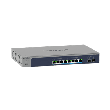 NETGEAR 10-Port Multi-Gigabit/10G Ethernet Smart Managed Pro PoE Switch (MS510TXUP) - with 8 x PoE   @ 295W, 2 x 10G SFP , Insight Cloud Management, Desktop/Rackmount, ProSAFE Lifetime Protection