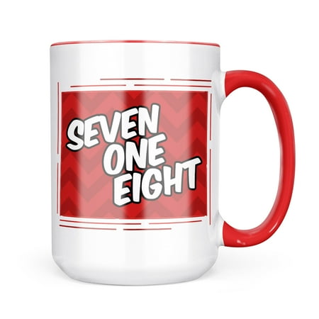 

Neonblond 718 Brooklyn NY red Mug gift for Coffee Tea lovers