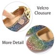 thumbnail image 4 of THEE BRON Girls Kids School Dress Ballet Shoes-Toddler Cute Bow Tie Mary Jane Flats (GE10-Rainbow,8M), 4 of 5