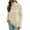 Beige, variant on IROINNID Womens Sweater Turtleneck Pullover Sweater Solid Color Casual Mid-Length Long Sleeve Sweater Autumn and Winter Sweater