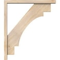 thumbnail image 3 of Ekena Millwork 3 1/2"W x 26"D x 30"H Merced Block Smooth Bracket w/ Offset Brace, Douglas Fir, 3 of 25