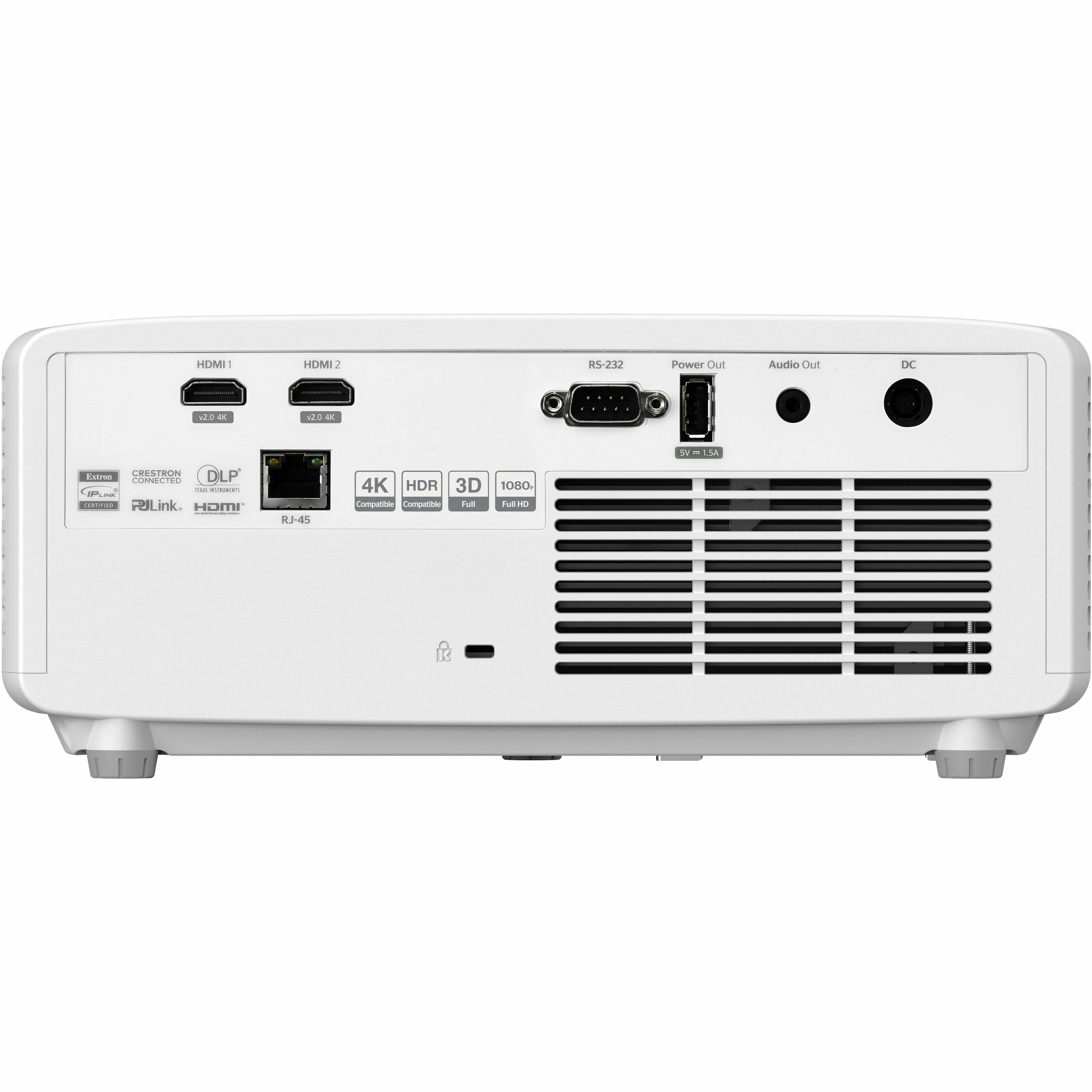 Optoma ZH520 3D DLP Projector - 16:9 - Portable - High Dynamic Range (HDR) - Front - 1080p - 30000 Hour Normal Mode - 3,000,000:1 - 5500 lm - HDMI - USB - Network (RJ-45) - Conference Room, Board R...